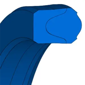 Rod Seal NBR + Cotton Fabric 20X28X6X4 Simrit S8