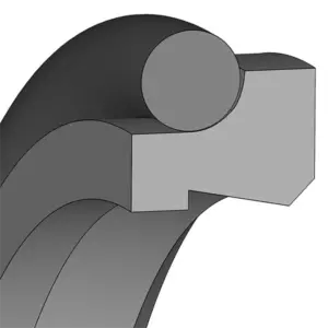 Wiper PTFE M12 + NBR 25X31,8X5 Turcon Excluder 2